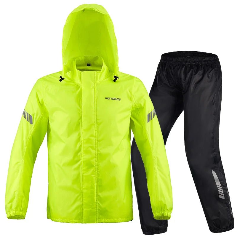 Men‘s Women MOTOBOY Motorcycle Riding Raincoat Split Waterproof — main product photo