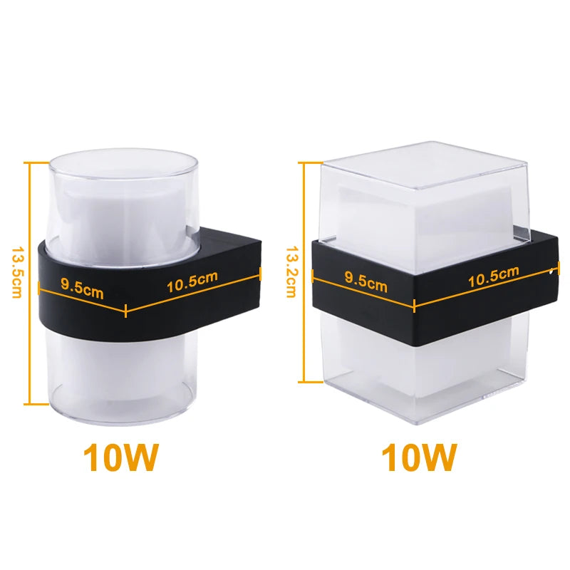 Outdoor Wall Lamp Waterproof LED Wall Lights AC85-265V — product photo 3 of 6