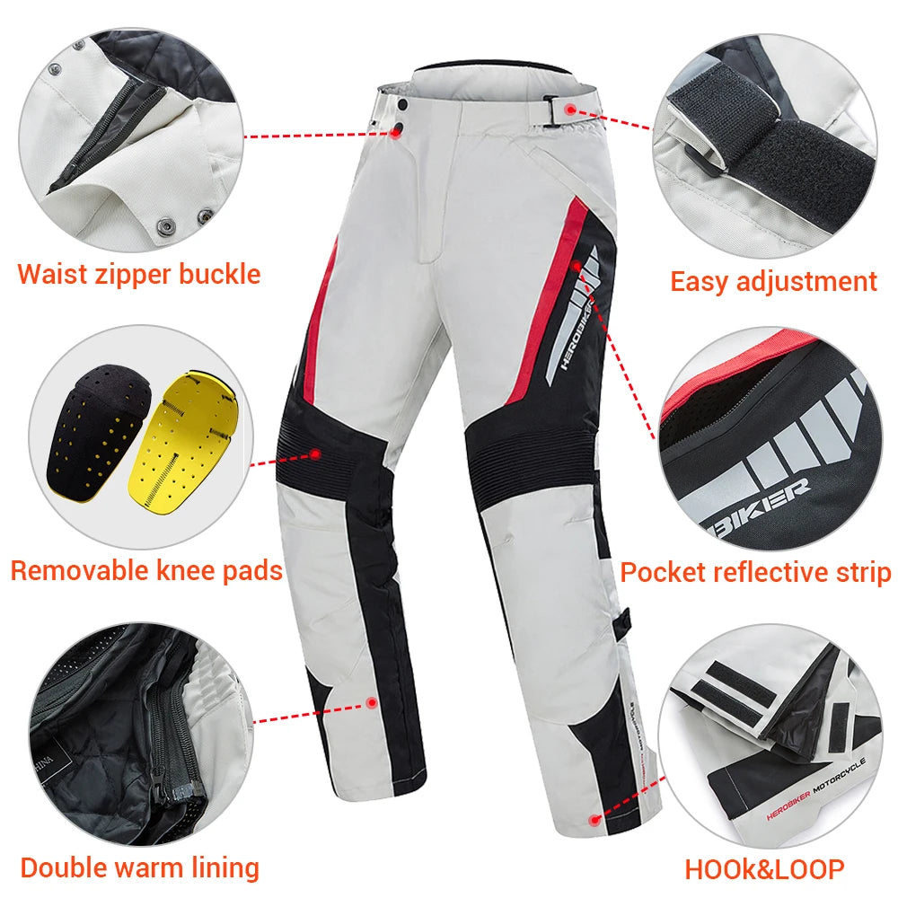 Men's Motorcycle Pants Wear-Resistant Outdoor Motocross Riding Pants — product photo 2 of 6