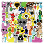 55Pcs Incredibox Sprunki Stickers Sprunki DIY Stickers Scrapbooking