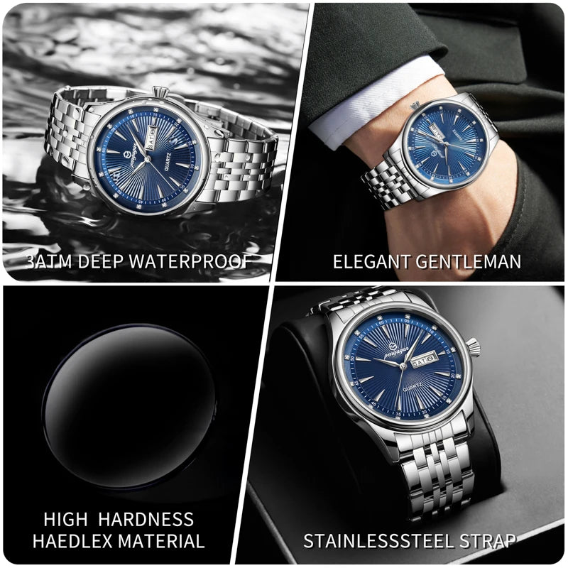 PENGAGAR Luxury Watch for Man Elegant Date Week — product photo 6 of 6