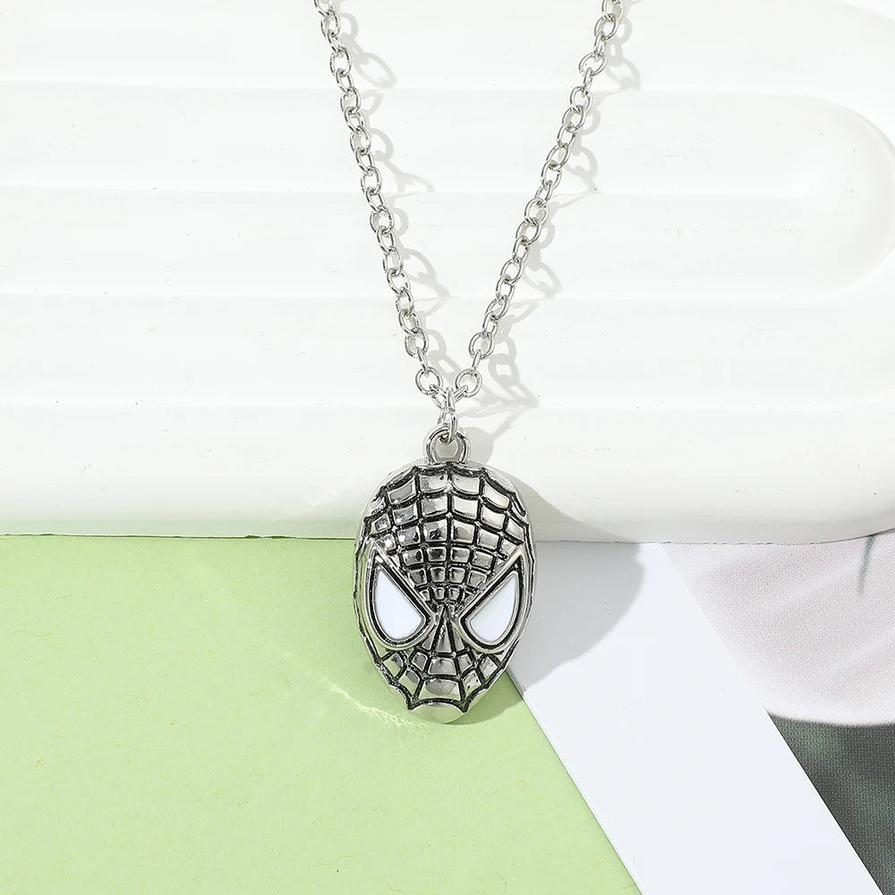 Superhero Spiderman Mask Pendant Necklace Fashion Cool Movie — product photo 4 of 6