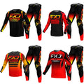 NEW 2025 FXJ black enduro motocross gear set — main product photo