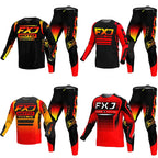 NEW 2025 FXJ black enduro motocross gear set — main product photo