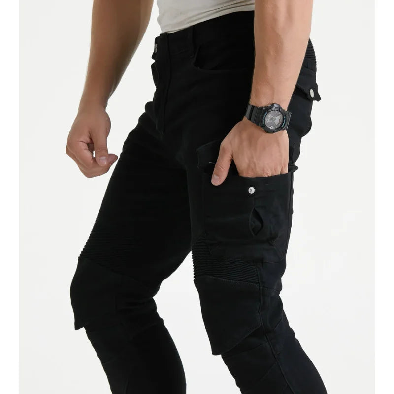 Men CE Certified Anti-Fall Motorcycle Riding Pants Protective — product photo 4 of 6