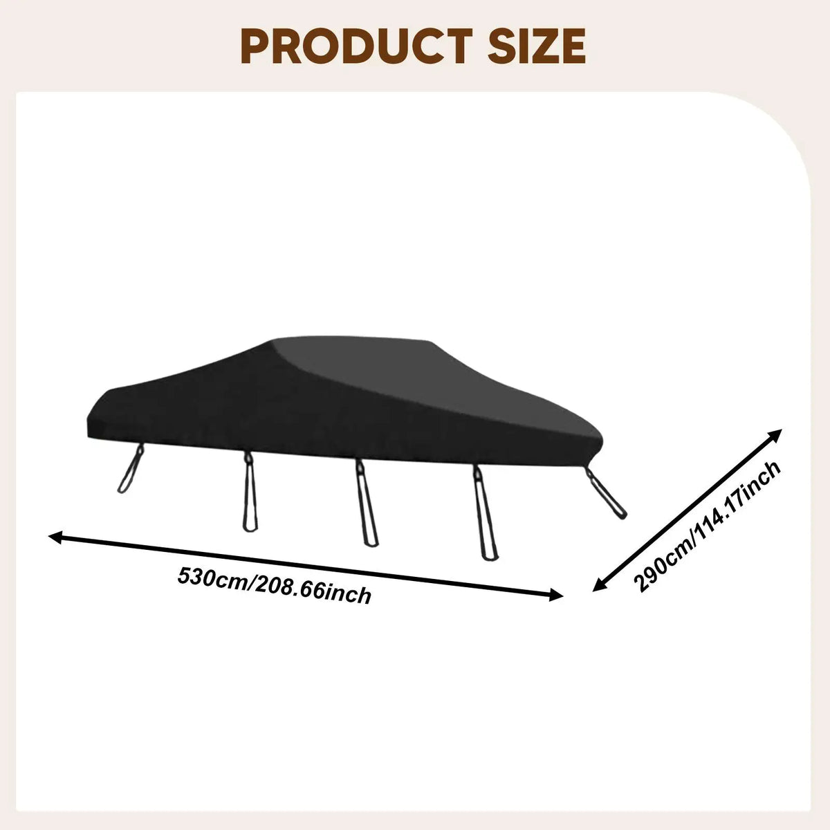 Universal Fit Yacht Boat Cover Waterproof Oxford Material — product photo 6 of 6