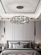 Mordern Luxury Sun Flower Crystal Rings Chandeliers For — product photo 5 of 6