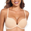 Women's Solid Bras Sexy Push Up Plunge 1/2 — main product photo