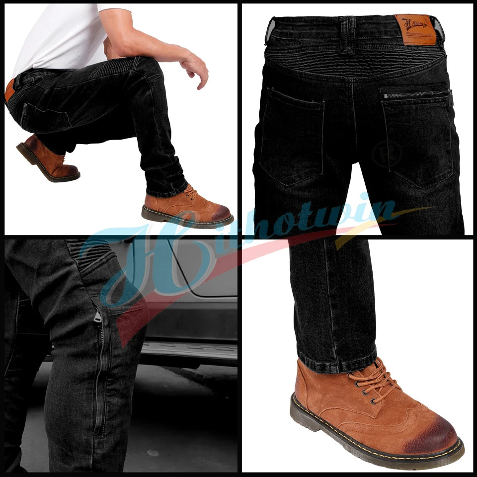 Motorcycle Pants for Men Riding Gear Motorbike Jeans — product photo 4 of 5