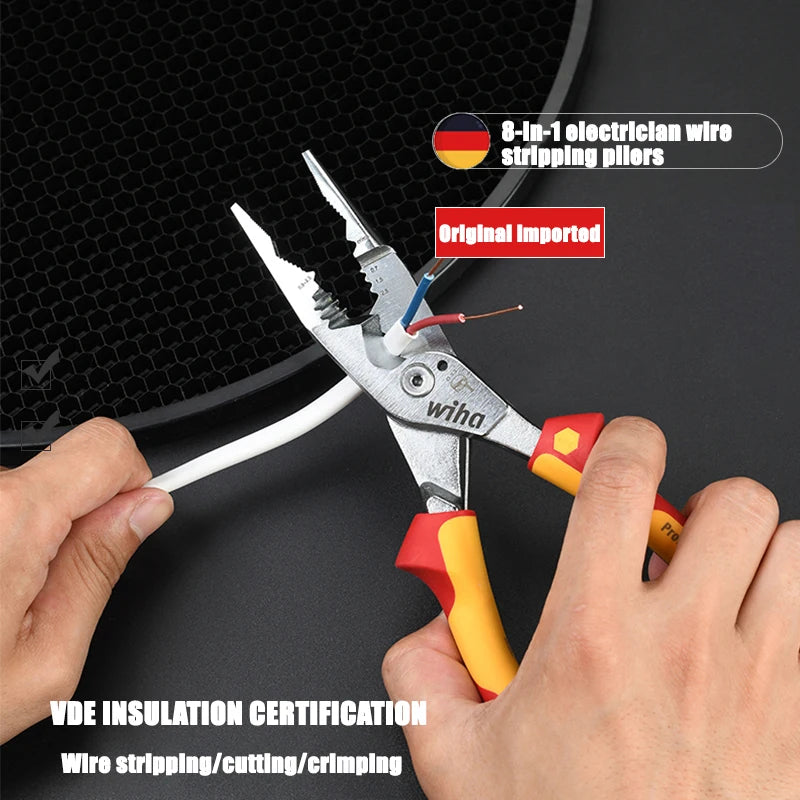 Wiha 8-in-1 Multifunctional Insulation Pliers — product photo 2 of 6