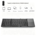 Foldable Bluetooth Keyboard With Touchpad For Android iOS — main product photo