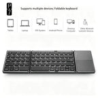 Foldable Bluetooth Keyboard With Touchpad For Android iOS — main product photo