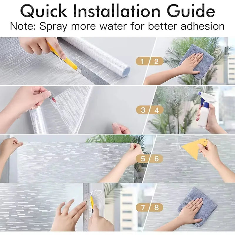 DIY Frosted Glass Film Electrostatic Glass Window Film — product photo 6 of 6