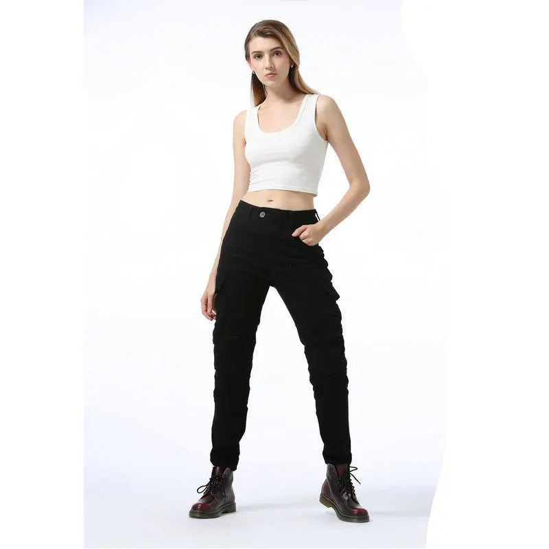Motorcycle Blue Jeans Women Upgrade Silicone Protector Detachable — main product photo