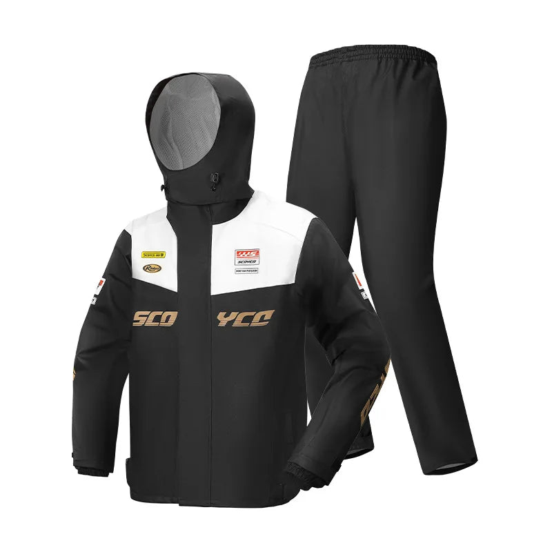 Motorcycle Split Raincoat Set Men Women Rainstorm Prevention — product photo 2 of 6