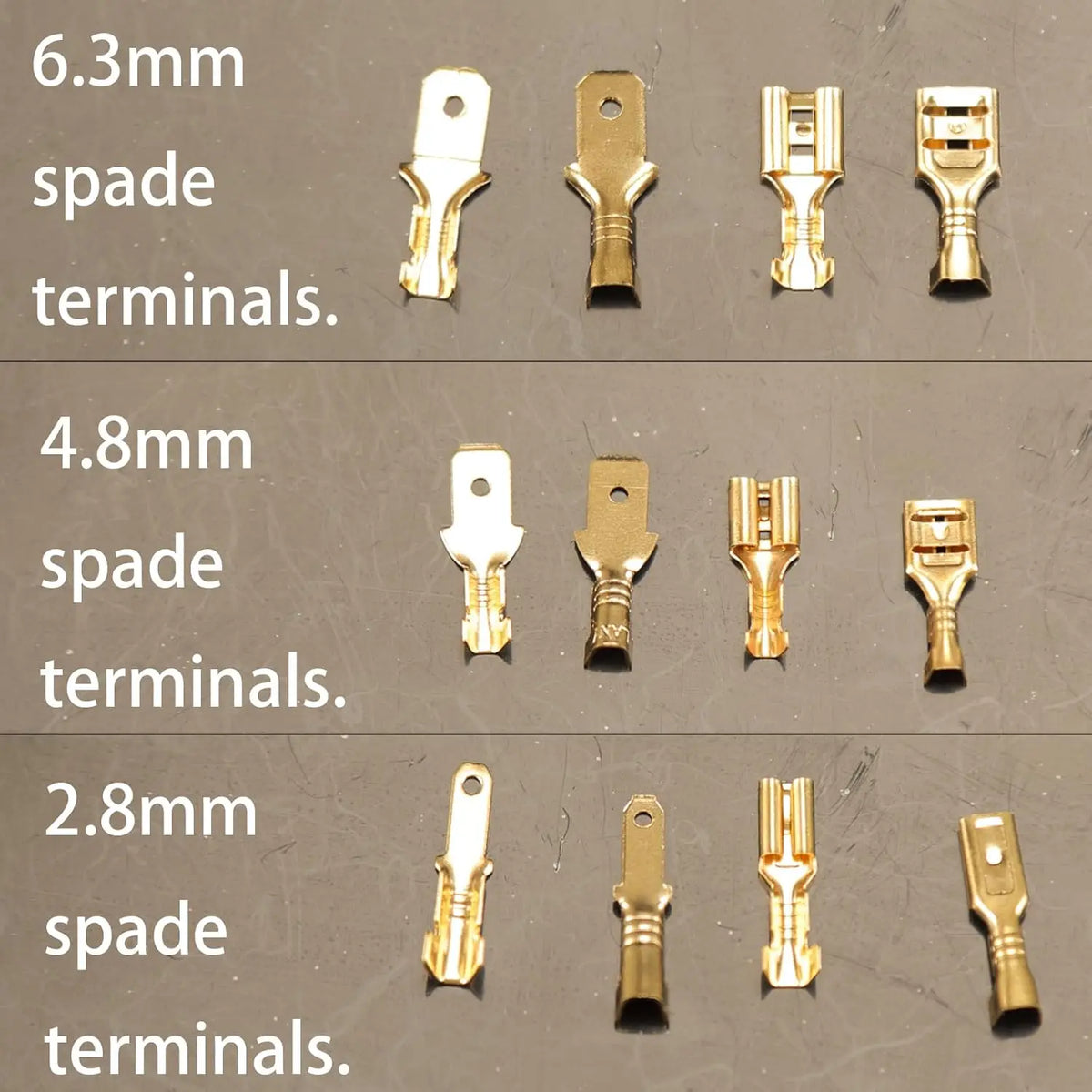 480pcs 2.8mm 4.8mm 6.3mm Male and Female Spade — product photo 6 of 6