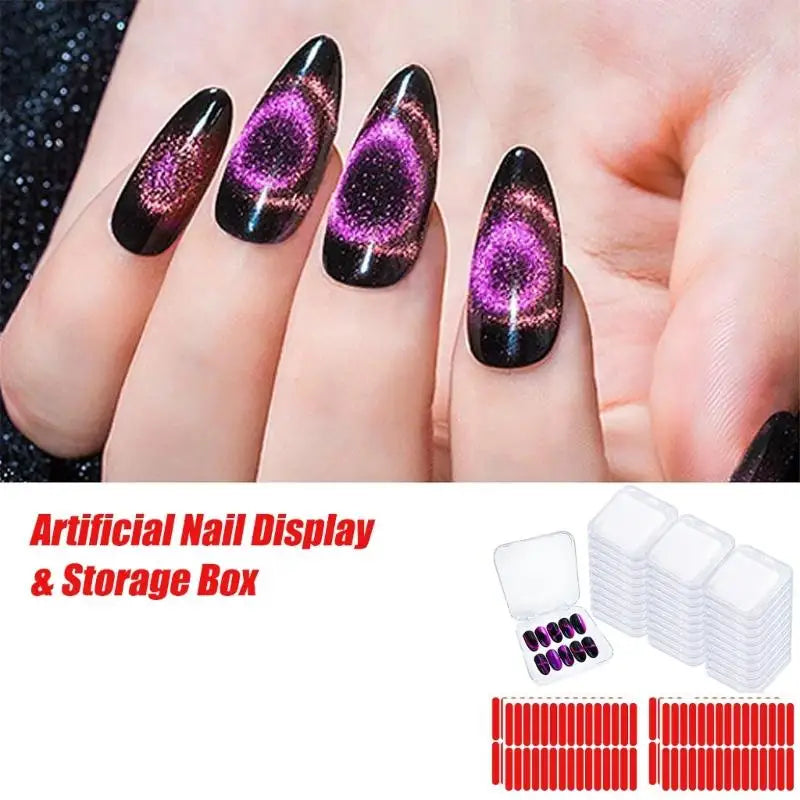 E8BD Artificial Nails Organiser Storage Box With Adhesive — product photo 5 of 6