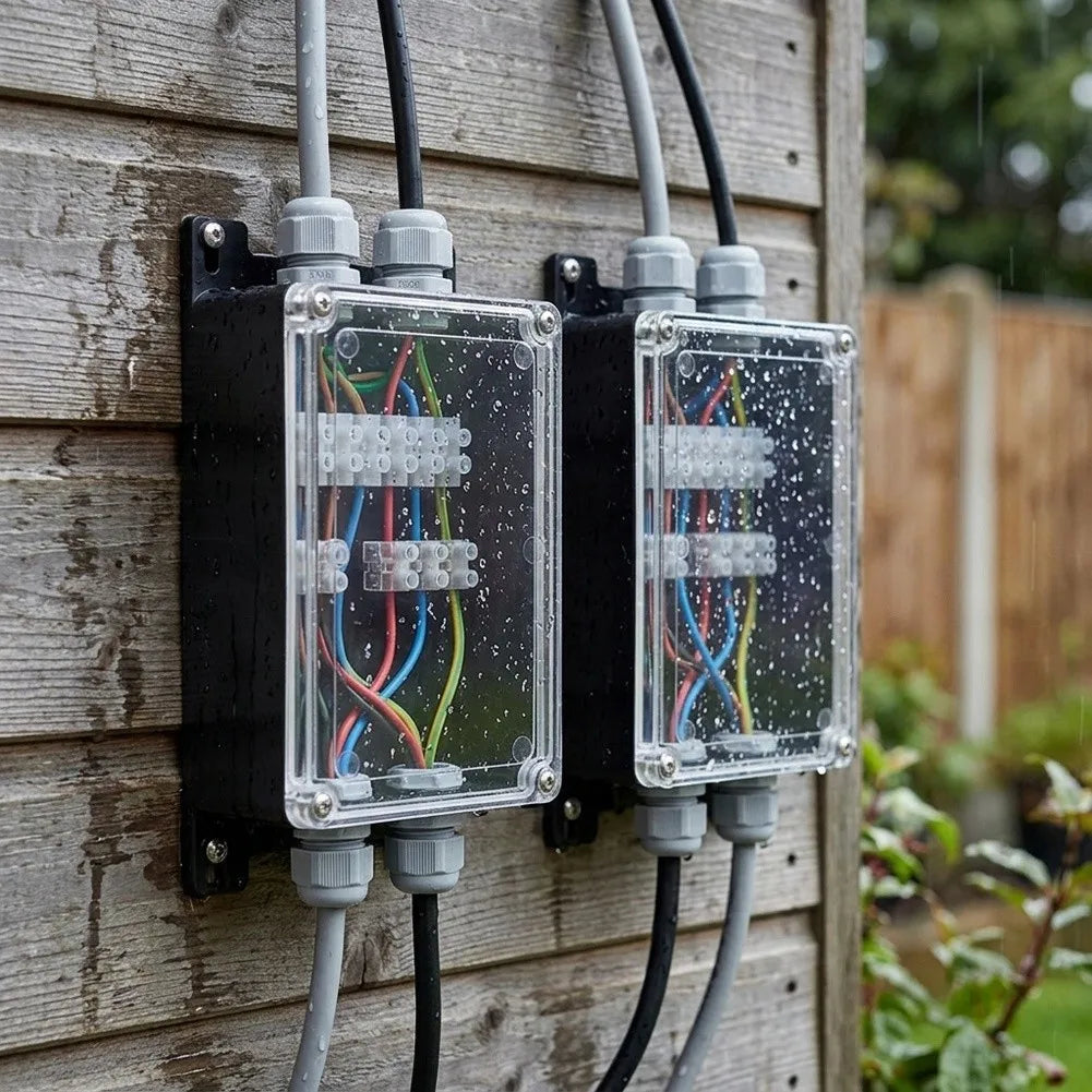 2Pcs Waterproof Junction Box Dustproof Electric Cable Connection — main product photo