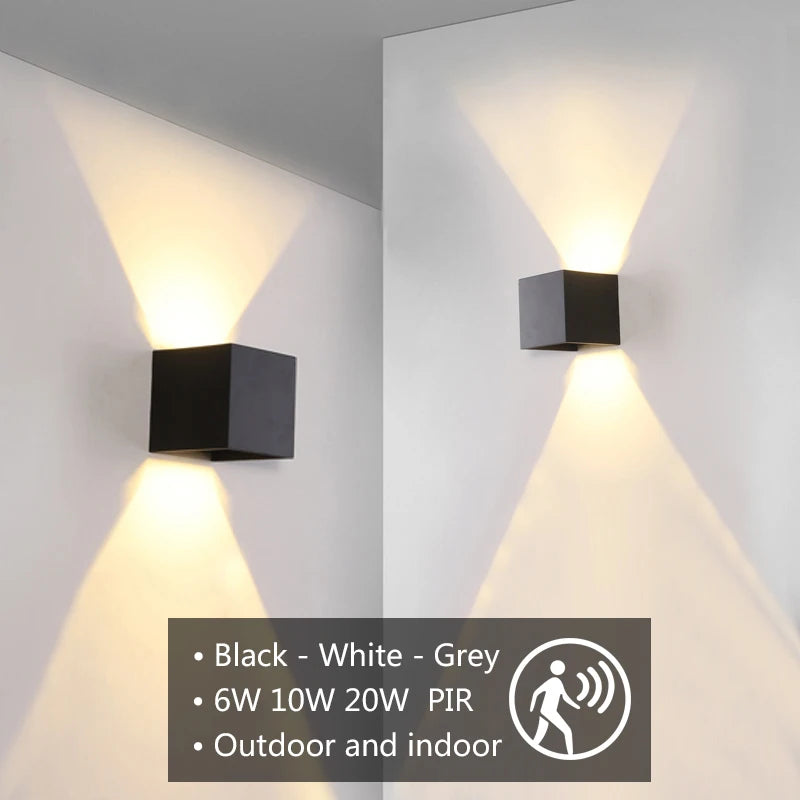 6W/10W/20W PIR Sensor LED Wall Light Outdoor Waterproof — product photo 2 of 6