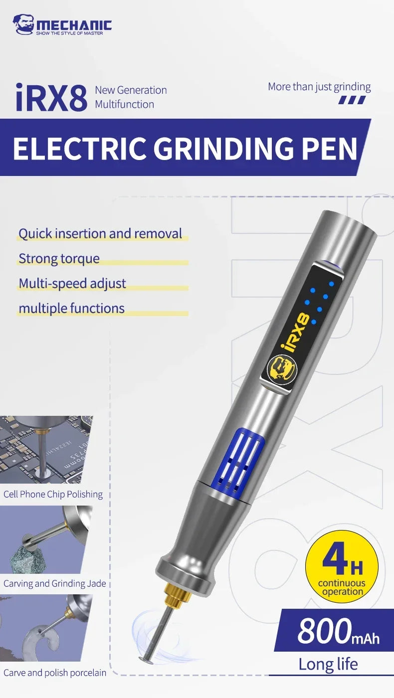 MECHANIC OFFICIAL IRX8/GDR2 IC Electric Sanding Polishing Pen — product photo 4 of 6