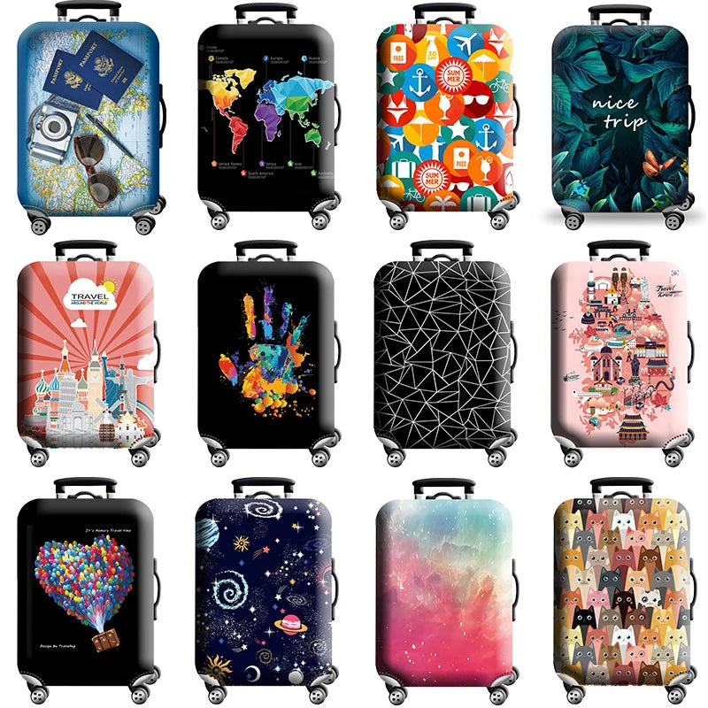 Luggage Cover Stretch Fabric Suitcase Protector Baggage Dust — main product photo