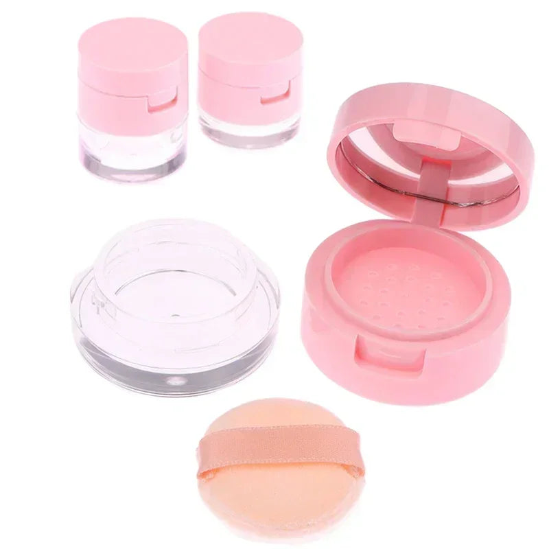 3g/5g Pink Powder Box with Mirror — product photo 2 of 6