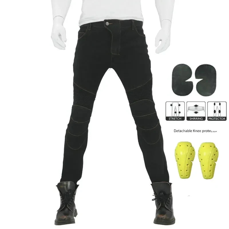 Men's Motorcycle Jeans Protective Gear Riding Trousers Motocross — product photo 2 of 4