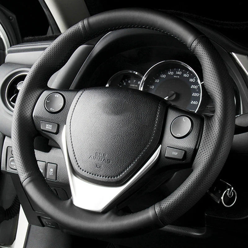 Artificial Leather Braid Car Steering Wheel Cover For — product photo 3 of 3