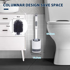 Water Spray Silicone Toilet Brush With Wall-Mounted Breathable — product photo 6 of 6