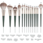 14Pcs Makeup Brush Set with Pouch — product photo 5 of 6