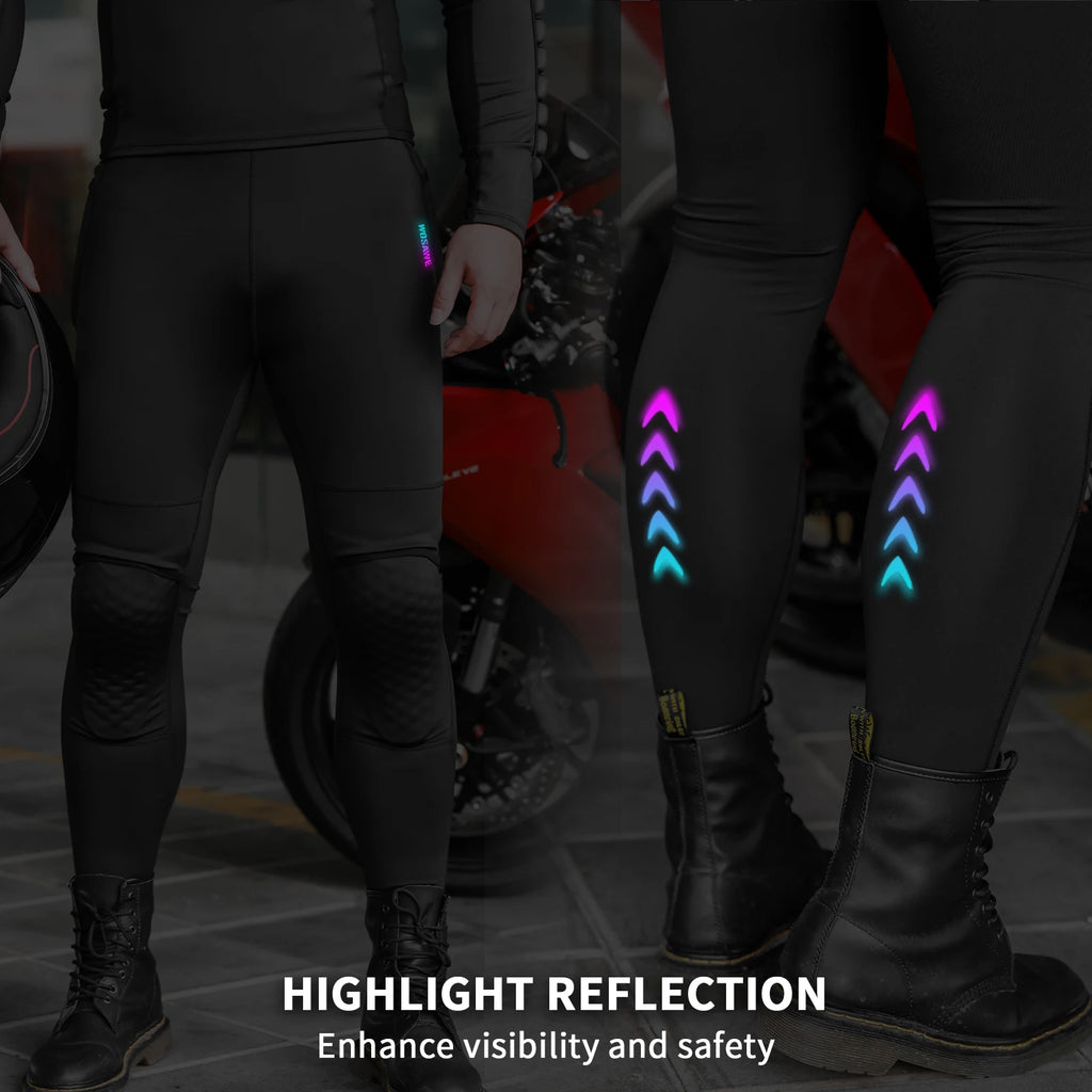 WOSAWE Motorcycle Compression Pants Motorbike Riding Breathable — product photo 3 of 5
