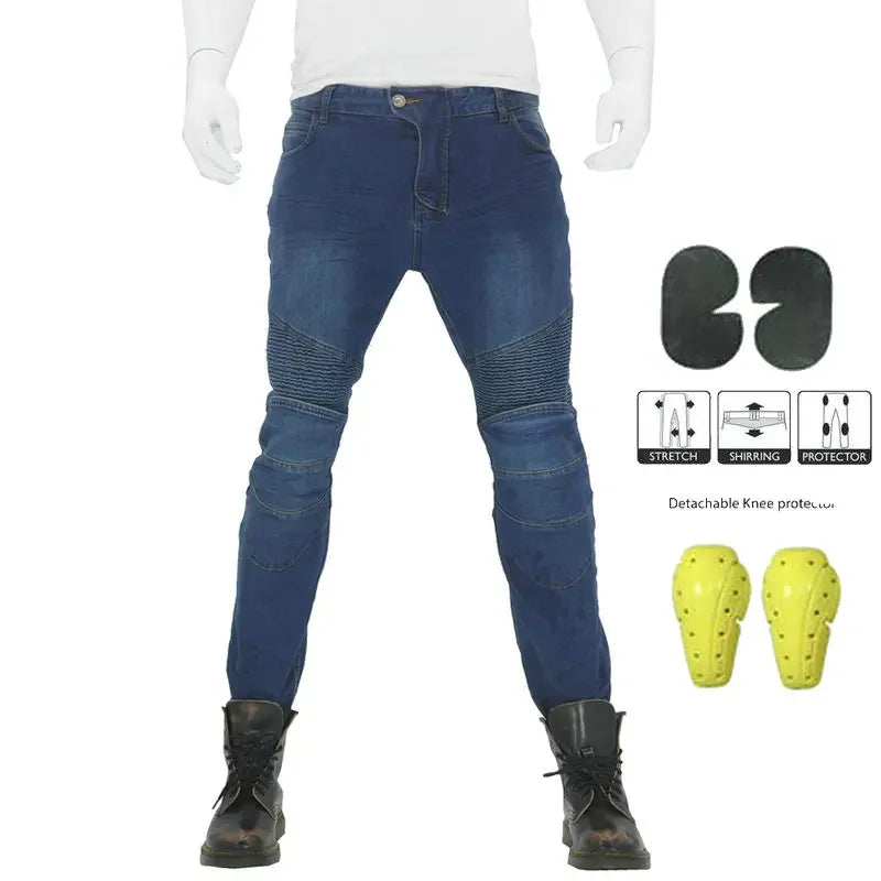 Motorcycle Pants Men Moto Jeans Protective Gear Riding — product photo 2 of 6