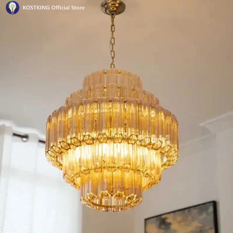 Nordic Modern Luxury Glass Pendant Lights Living Dining — product photo 5 of 6