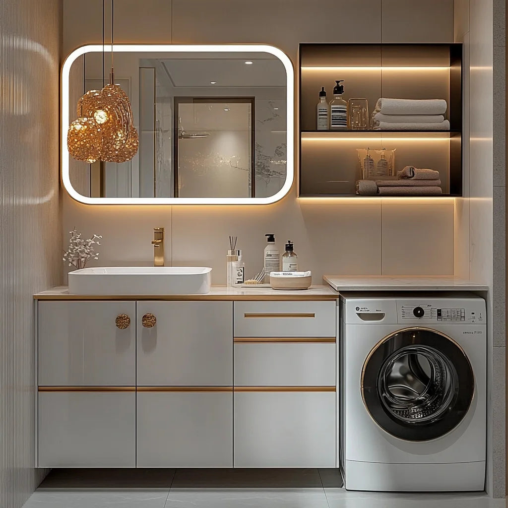Washing Machine CabinetModern Design Laundry Bathroom Vanities Sets — product photo 4 of 6