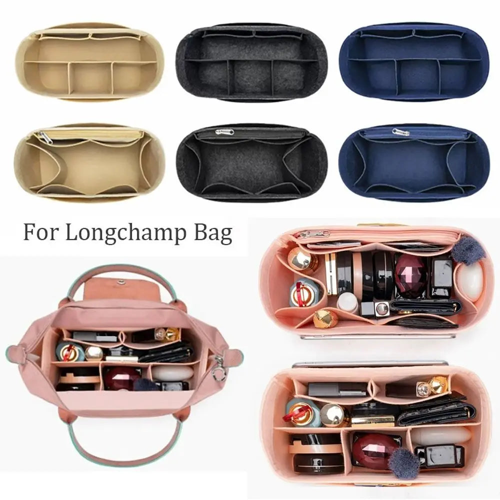 For Longchamp High-quality Felt Handbag Insert Bag Bag — product photo 2 of 4