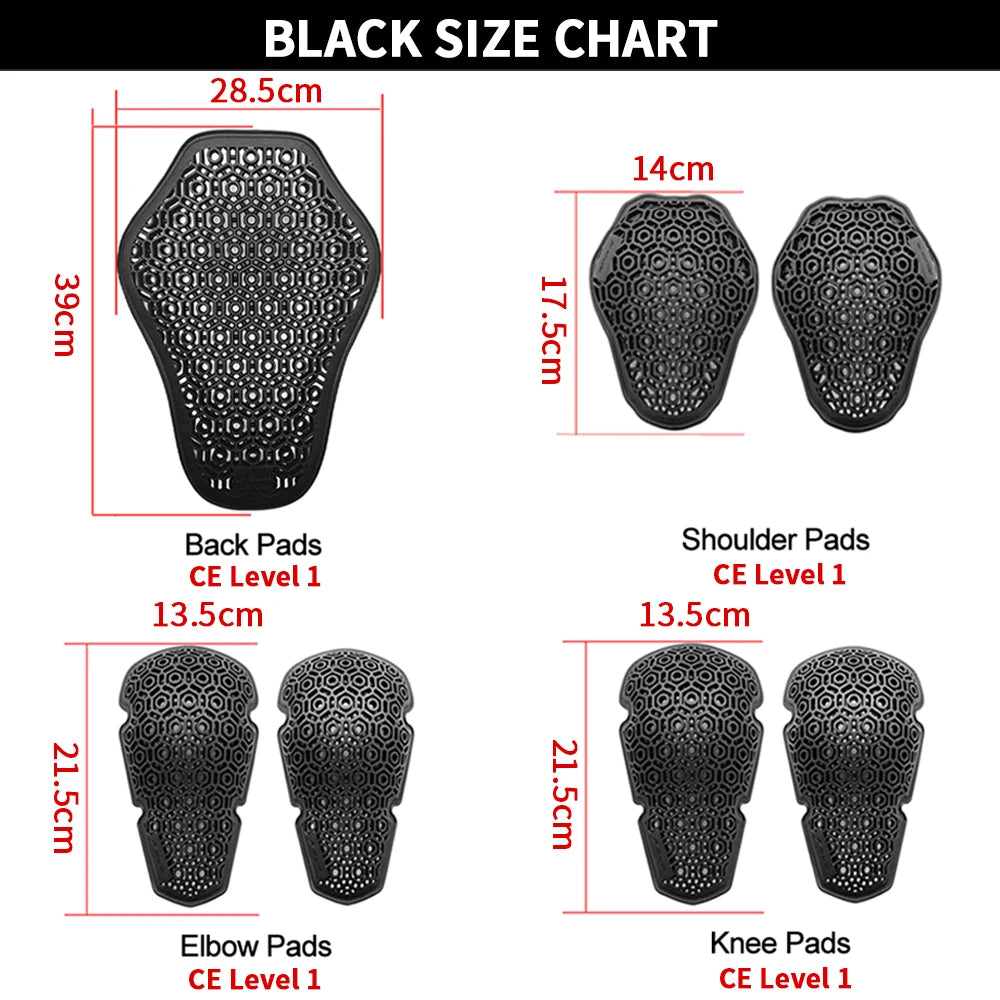 WOSAWE Motorcycle Riding Jacket Insert Armor CE Back — product photo 5 of 5