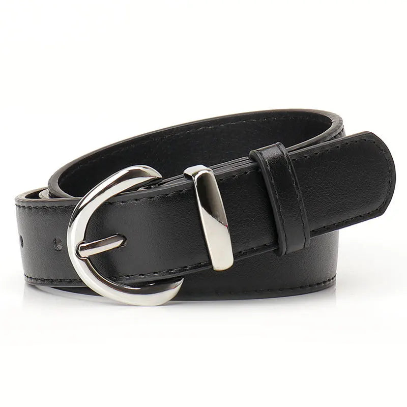 Solid Color PU Belts for Women 100cm Versatile — main product photo