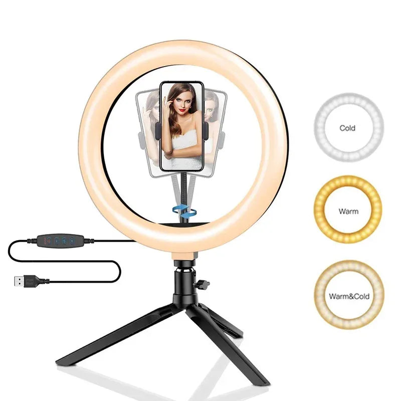 10" 26cm Dimmable LED Ring Light Kit with — product photo 5 of 6