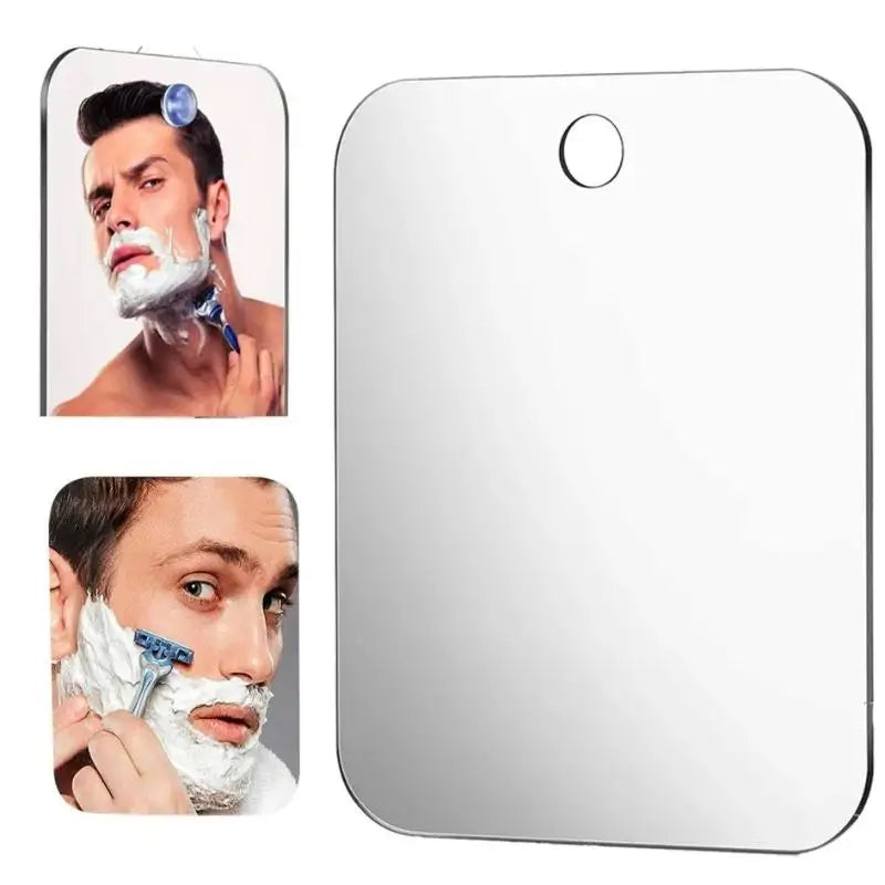 Acrylic Anti Fog Mirror Shower Shaving Fogless Mirror — main product photo