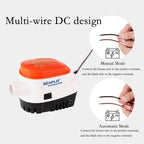 1100GPH12V Automatic Boat Bilge Pump with Float Switch — product photo 3 of 5