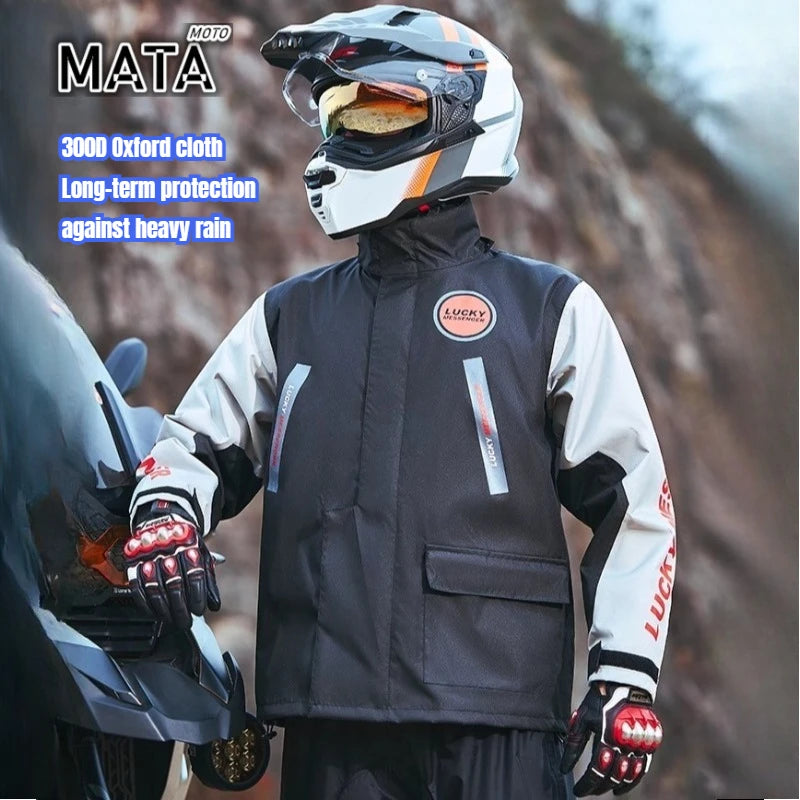 Motorbike Rain Coat Waterproof Motorcyclist Raincoat Men Women — main product photo