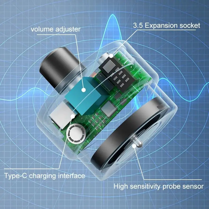 YIERYI Pipeline Leak Detector Acoustic Noise Finder High — product photo 5 of 6