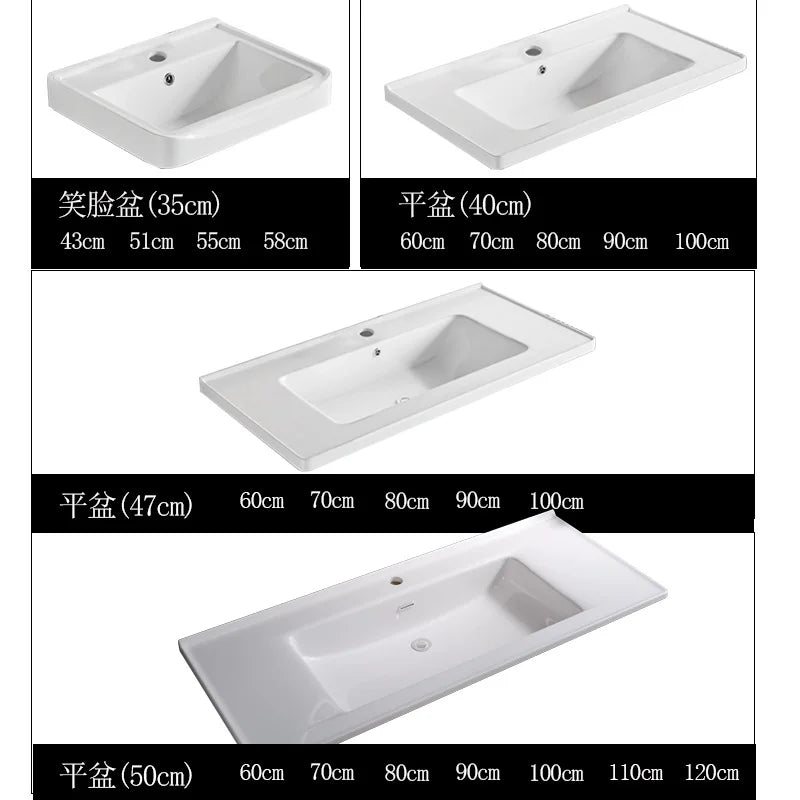 Semi Recessed Ceramic Countertop Basin — product photo 3 of 4