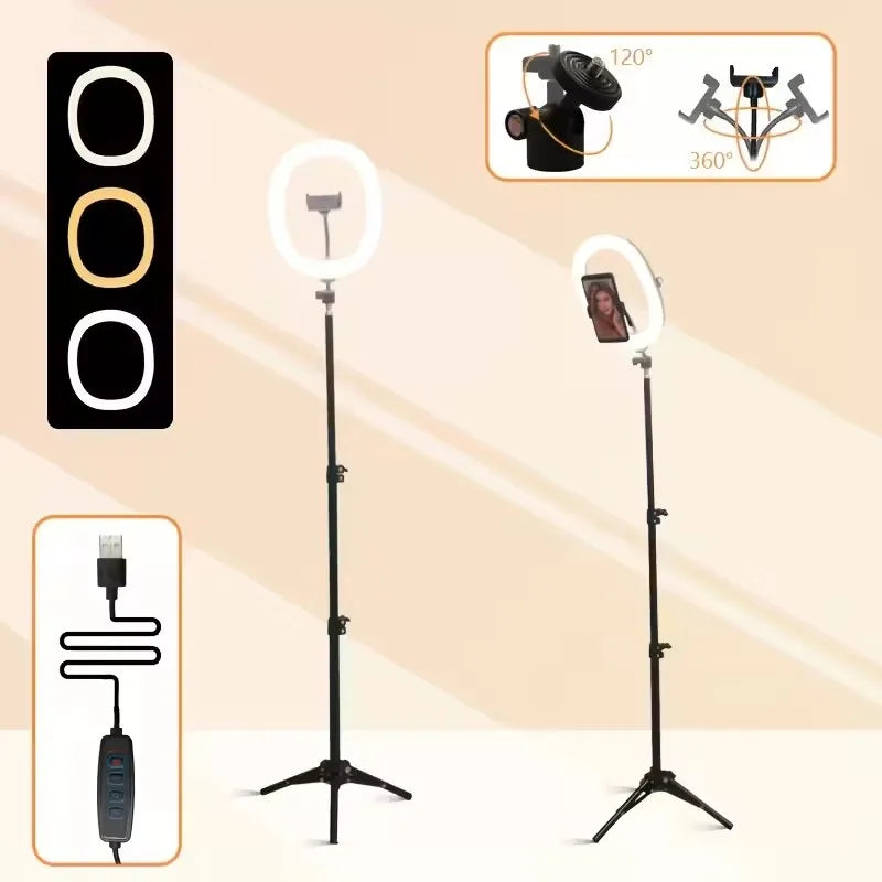 12-inch Foldable LED Ring Light With 110cm Tripod — product photo 4 of 6