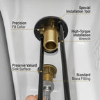 2Pcs Under Sink Faucet Wrench for Tight Spaces — product photo 3 of 6