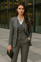 Women’s 3-Piece Suit Women Tuxedo Suit Blazer Dress — product photo 6 of 6