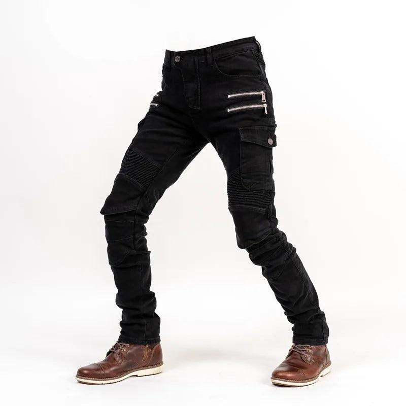 Moto Riding Jeans Protective Gear Anti-Fall Racing Pants — product photo 5 of 6