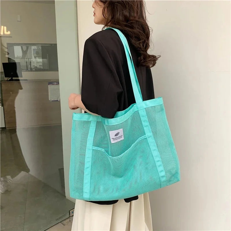 Women's Transparent Mesh Shoulder Bag — product photo 2 of 6