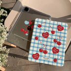 Korean Ins Red Cherry Y-Shaped Triple Fold For