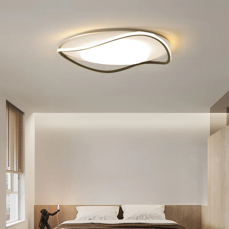 Modern LED Ceiling Light 40/50cm Black White for — product photo 4 of 6